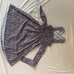 SHEIN Blue and White Floral Top